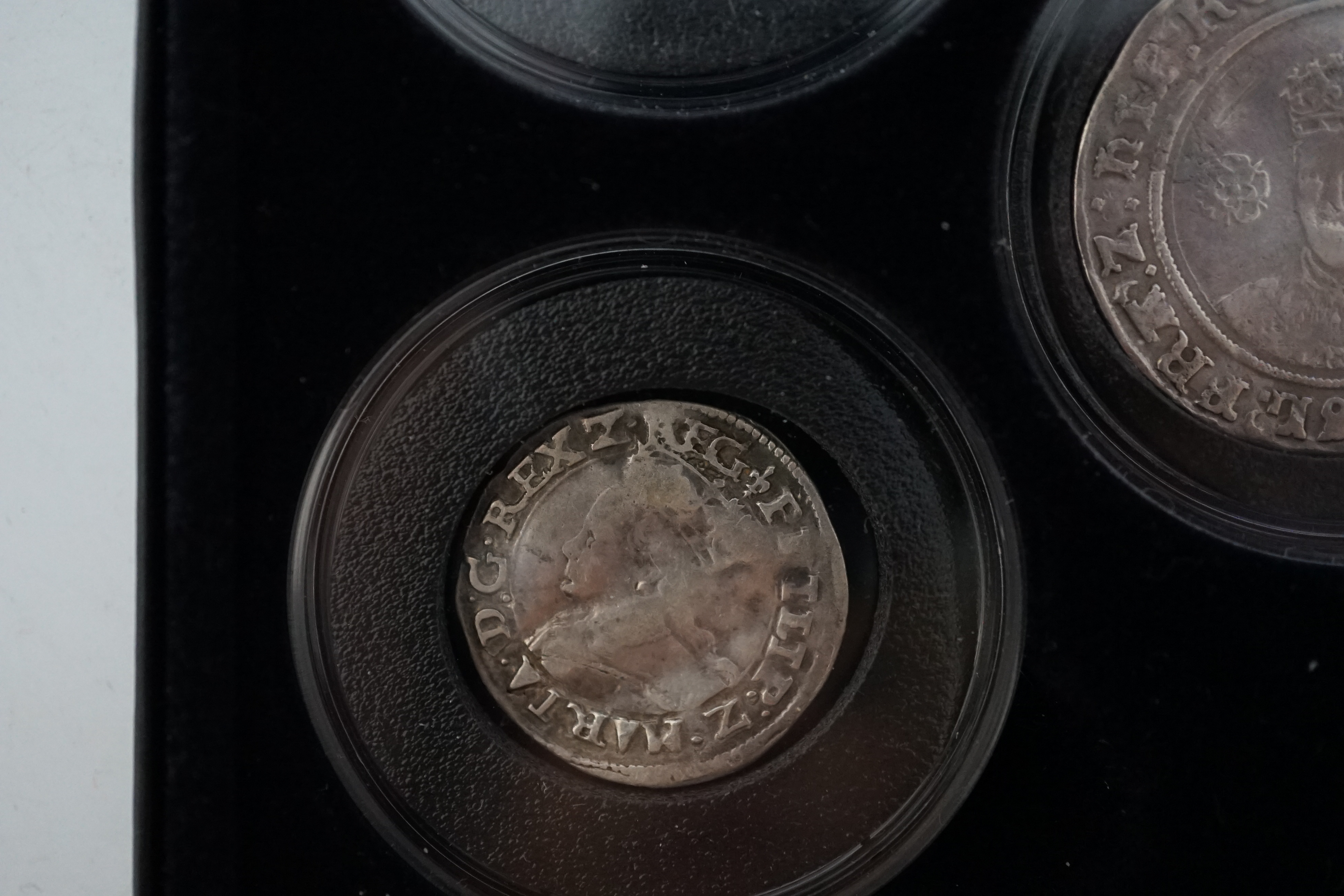 British ‘Tudor dynasty’ hammered silver coin collection; a Henry VII silver groat, (probably S2200), mm. cross-crosslet, edge split at 10 o’clock otherwise near VF, a Henry VIII silver groat, (S2337E), mm. rose, flange o
